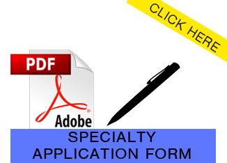 Specialty Application Form